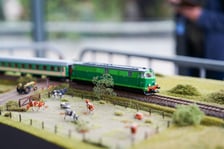 <p>Makieta Klubu Sympatyk&oacute;w Kolei w Centrum Kongresowym Hali Stulecia - 23 i 24 sierpnia</p>