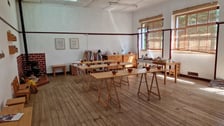 <p>Zajęcia z produkcji sera dla najmłodszych. VI spotkanie ponadnarodowe sieci GreenPlace w Vila Nova de Poiares w Portugalii</p>