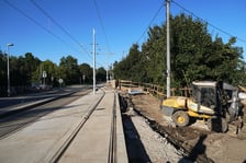 <p>Budowa mijanki na ul. Przyjaźni, stan z dnia 20 września 2025 r.</p>