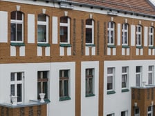 Kamienica Daszyńskiego 41 w trakcie remontu na przełomie września i października 2025