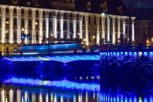 Próby światła na wyremontowanych mostach Uniwersyteckich, 8 października 2025