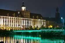 Próby światła na wyremontowanych mostach Uniwersyteckich, 8 października 2025