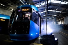 Prezentacja pierwszej zmodernizowanej Skody 19T na zajezdni Borek