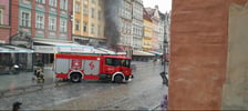 Pożar ogródka restauracji Święty Jan  w Rynku