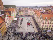 Uroczyste obchody Święta Niepodległości na wrocławskim Rynku