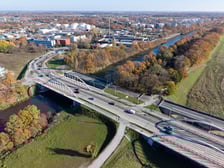 Mosty Chrobrego z lotu ptaka