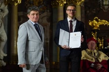 Uroczystość wręczania stypendiów doktorantom – laureatom Studenckiego Programu Stypendialnego w Auli Leopoldina.