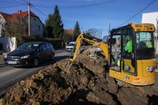 Przebudowa ulicy Wilkszyńskiej - zdjęcie z początku listopada