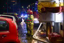 Pożar przy ul. Kruszwickiej - akcja służb