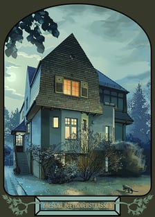 <p>willa na Zalesiu, według projektu Waltera Lemscha</p>