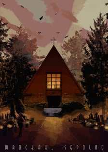 <p>kaplica cmentarna na Sępolnie</p>