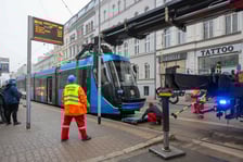 Awaria tramwaju na ul. Kołłątaja