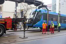 Awaria tramwaju na ul. Kołłątaja