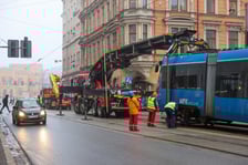 Awaria tramwaju na ul. Kołłątaja