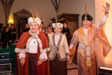 Uroczystości odznaczania wrocławskich małżeństw z co najmniej 50-letnim stażem w Starym Ratuszu.