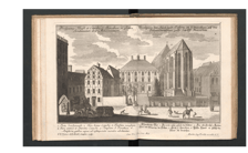 <p>Brama Świdnicka (z lewej) około roku 1730.</p>