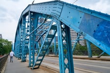 Most Sikorskiego latem 2025 roku