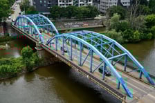 Most Sikorskiego latem 2025 roku