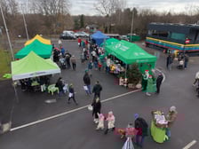 Piknik w PSZOK-u pod hasłem „Wesołych Segregacji i Szczęśliwego Upcyclingu” zorganizowany przez spółkę Ekosystem