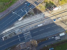 Budowa trasy autobusowo-tramwajowej na ulicy Bardzkiej - zdjęcie z 9 grudnia