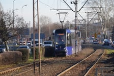 Od poniedziałku 15 grudnia tramwaje jeżdżą normalnie na Gaj i wróciły na Tarnogaj. Zdjęcie z 15 grudnia