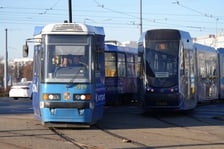 Od poniedziałku 15 grudnia tramwaje jeżdżą normalnie na Gaj i wróciły na Tarnogaj. Zdjęcie z 15 grudnia