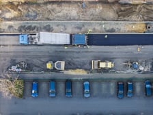 Prace przy przebudowie ulicy Koszarowej. Zdjęcie z poniedziałku 8 grudnia