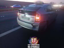 Karambol na A4! Ciężarówka w stoi w poprzek autostrady.