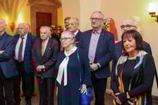 <p>Uroczystość odsłonięcia popiersia prof. Alzheimera w Ratuszu</p>