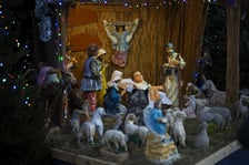 <p class="MsoNormal">Bożonarodzeniowa szopka w kościele pw. św. Michała Archanioła na Ołbinie</p>