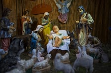 <p class="MsoNormal">Bożonarodzeniowa szopka w kościele pw. św. Michała Archanioła na Ołbinie</p>