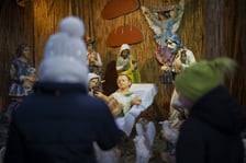 <p class="MsoNormal">Bożonarodzeniowa szopka w kościele pw. św. Michała Archanioła na Ołbinie</p>