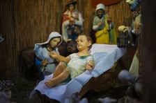 <p class="MsoNormal">Bożonarodzeniowa szopka w kościele pw. św. Michała Archanioła na Ołbinie</p>