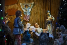 <p class="MsoNormal">Bożonarodzeniowa szopka w kościele pw. św. Michała Archanioła na Ołbinie</p>