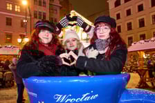 Sylwester na wrocławskim jarmarku w Rynku