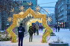 Stare Miasto we Wrocławiu pod śniegiem 31 grudnia 2025