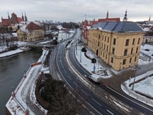 Opustoszały Wrocław w noworoczne przedpołudnie 1 stycznia 2026 roku