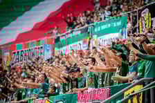 Kibice podczas meczu Śląska Wrocław na Tarczyński Arena