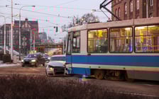 <p>Zderzenie samochodu z tramwajem, 08.01.2026</p>