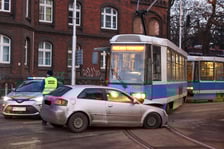 <p>Zderzenie samochodu z tramwajem, 08.01.2026</p>