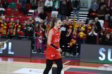 <p>Koszykarki Ślęzy Wrocław cieszą się ze zwycięstwa w finale Pucharu Polski. Sosnowiec, 11.01.2026</p>