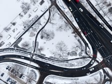 Plac Grunwaldzki i skręt w Wybrzeże Wyspiańskiego