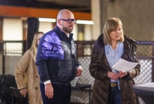 <p>Jacek Sutryk, prezydent Wrocławia i Małgorzata Golak, dyrektorka BRG UMW. Spotaknie władz i przedstawicieli miasta z kupcami Hali Targowej - 20 stycznia 2026</p>