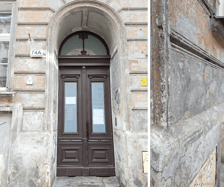 Kamienica przy ul. Komuny Paryskiej 74a przed remontem