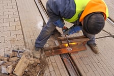 Naprawa torowiska przy ul. Legnickiej