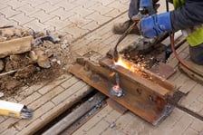 Naprawa torowiska przy ul. Legnickiej