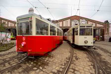 Zabytkowy tabor w Zajezdni Popowice