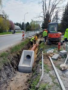 Budowa chodnika - ul. Kurpiów na Ołtaszynie