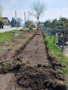 Budowa chodnika - ul. Kurpiów na Ołtaszynie