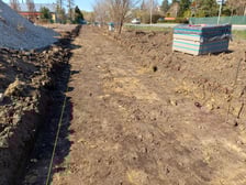 Budowa chodnika - ul. Kurpiów na Ołtaszynie